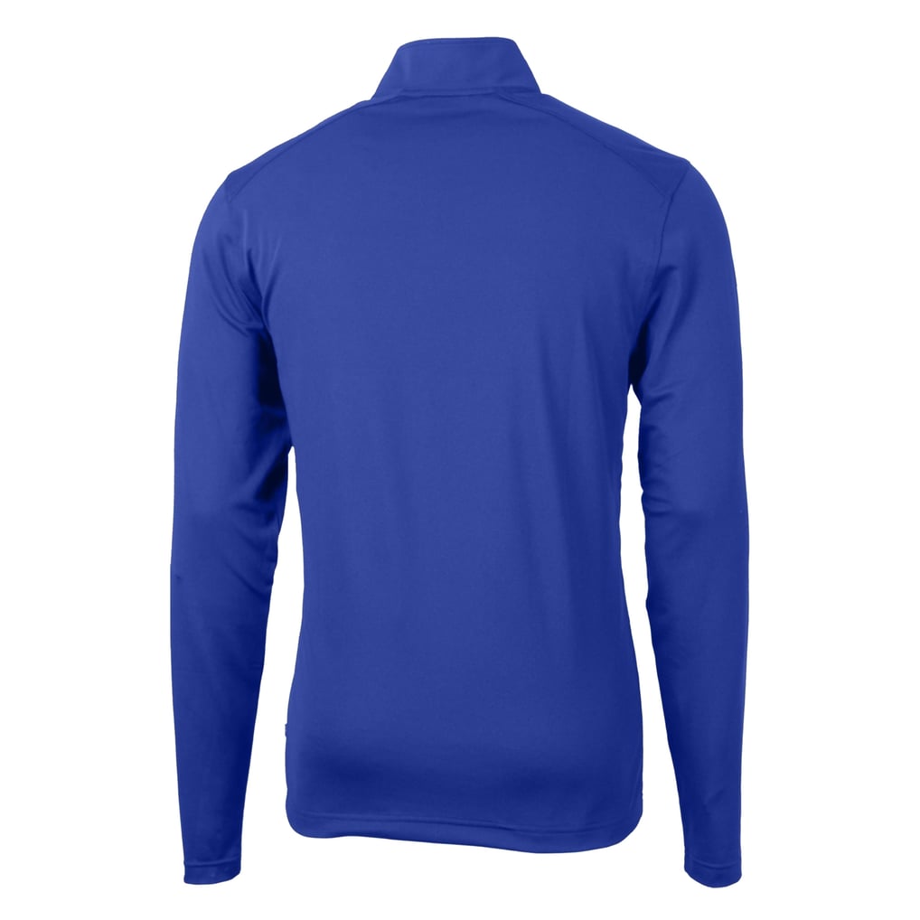  FC Cincinnati Cutter & Buck Big & Tall Virtue Eco Pique Recycled Quarter-Zip Pullover Top - Blue